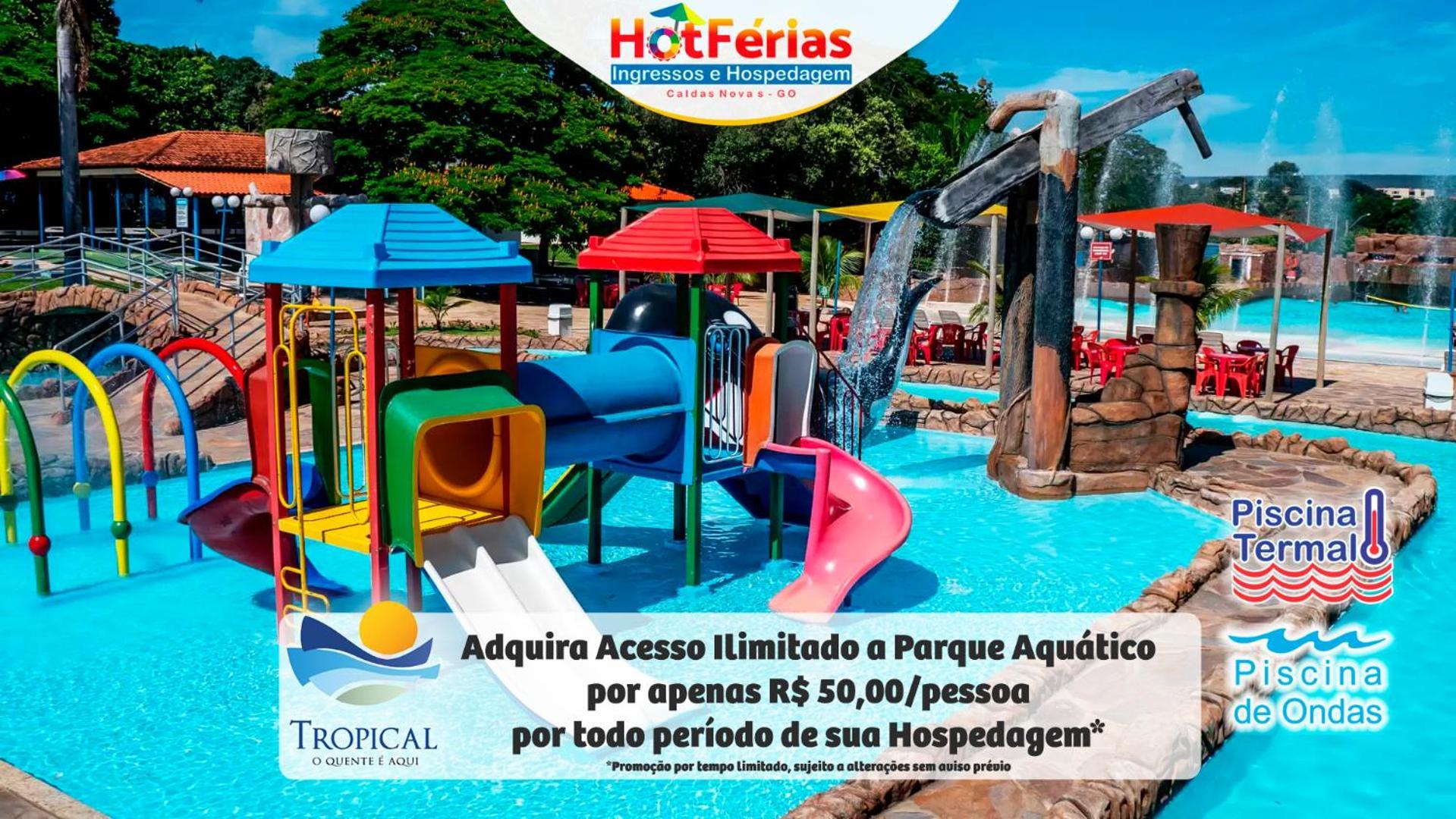 Flat Paradise, Piscinas Termais, Proximo Ao Centro - Hotferias Caldas Novas Exterior foto