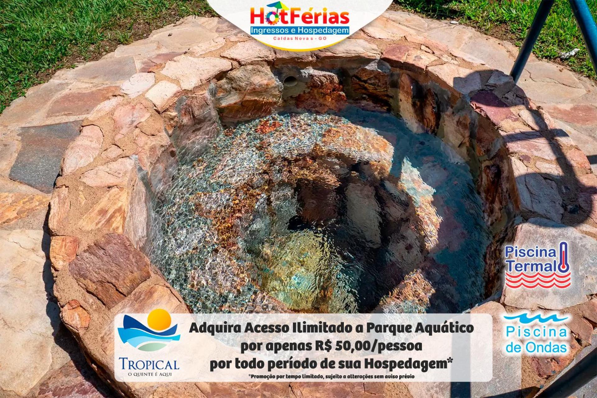 Flat Paradise, Piscinas Termais, Proximo Ao Centro - Hotferias Caldas Novas Exterior foto